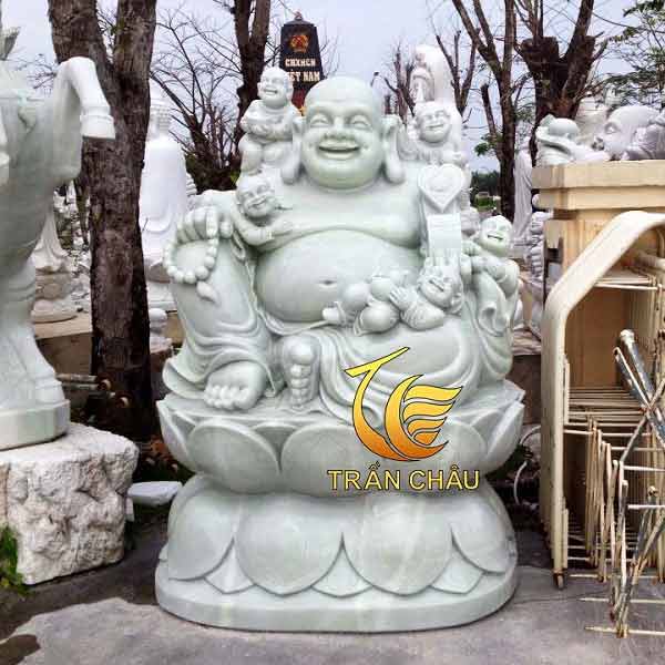 Tượng Phật Di Lặc Ngồi Đá Cẩm Thạch